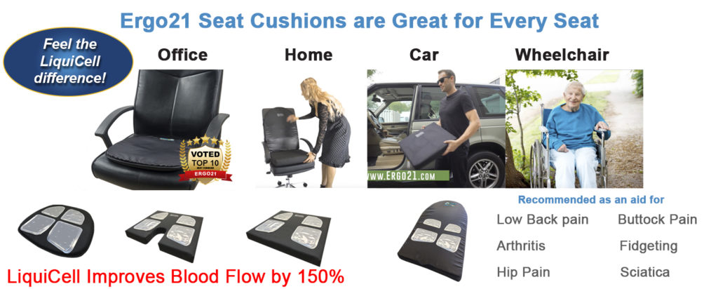 ComfiLife Gel Enhanced Seat Cushion & Lumbar Support Bundle - Office Chair  & Car Seat Cushion for Back Pain & Sciatica Relief - 100% Memory Foam 
