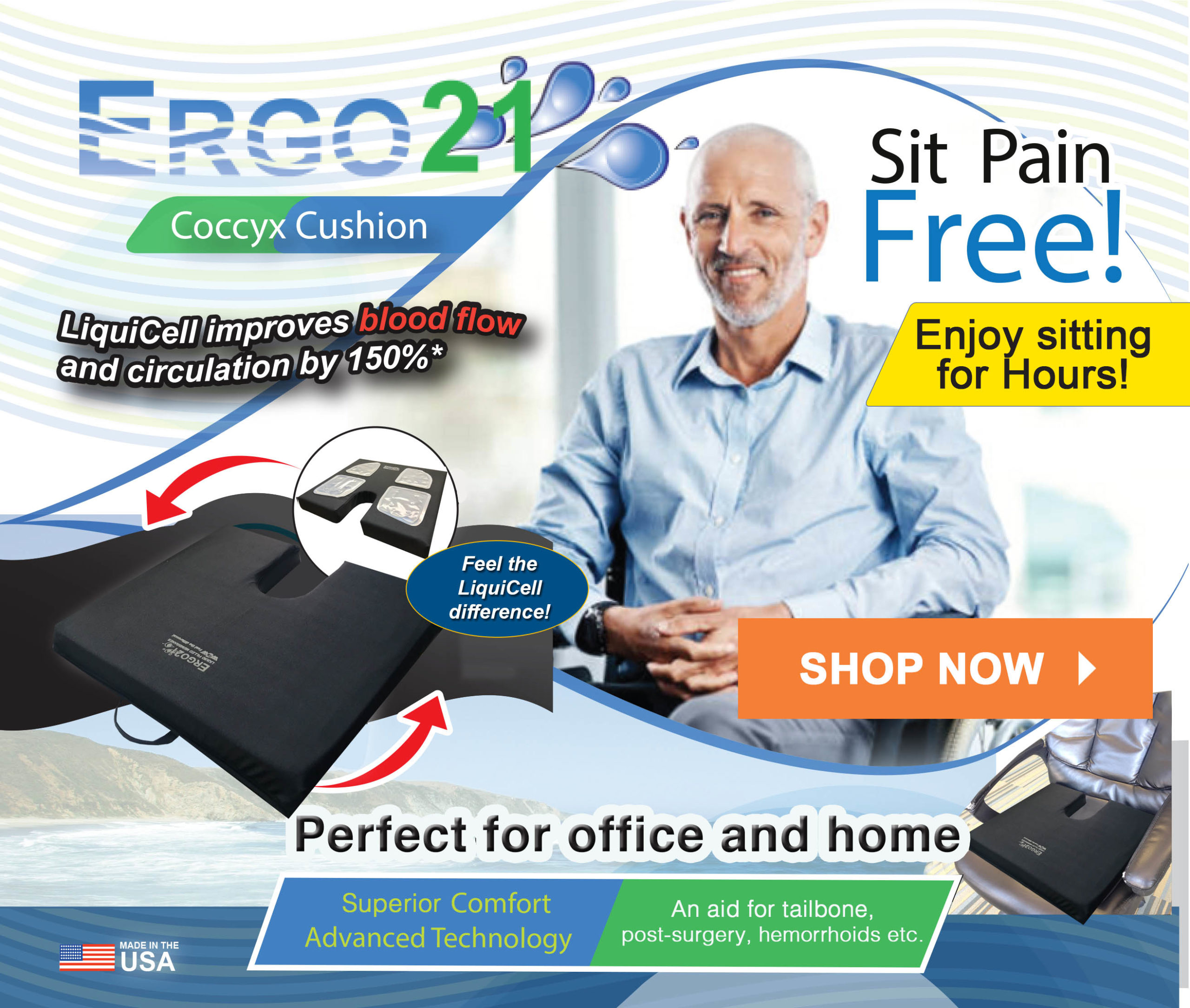 Gel Cooling Coxyx Seat Cushions – SUPA MODERN