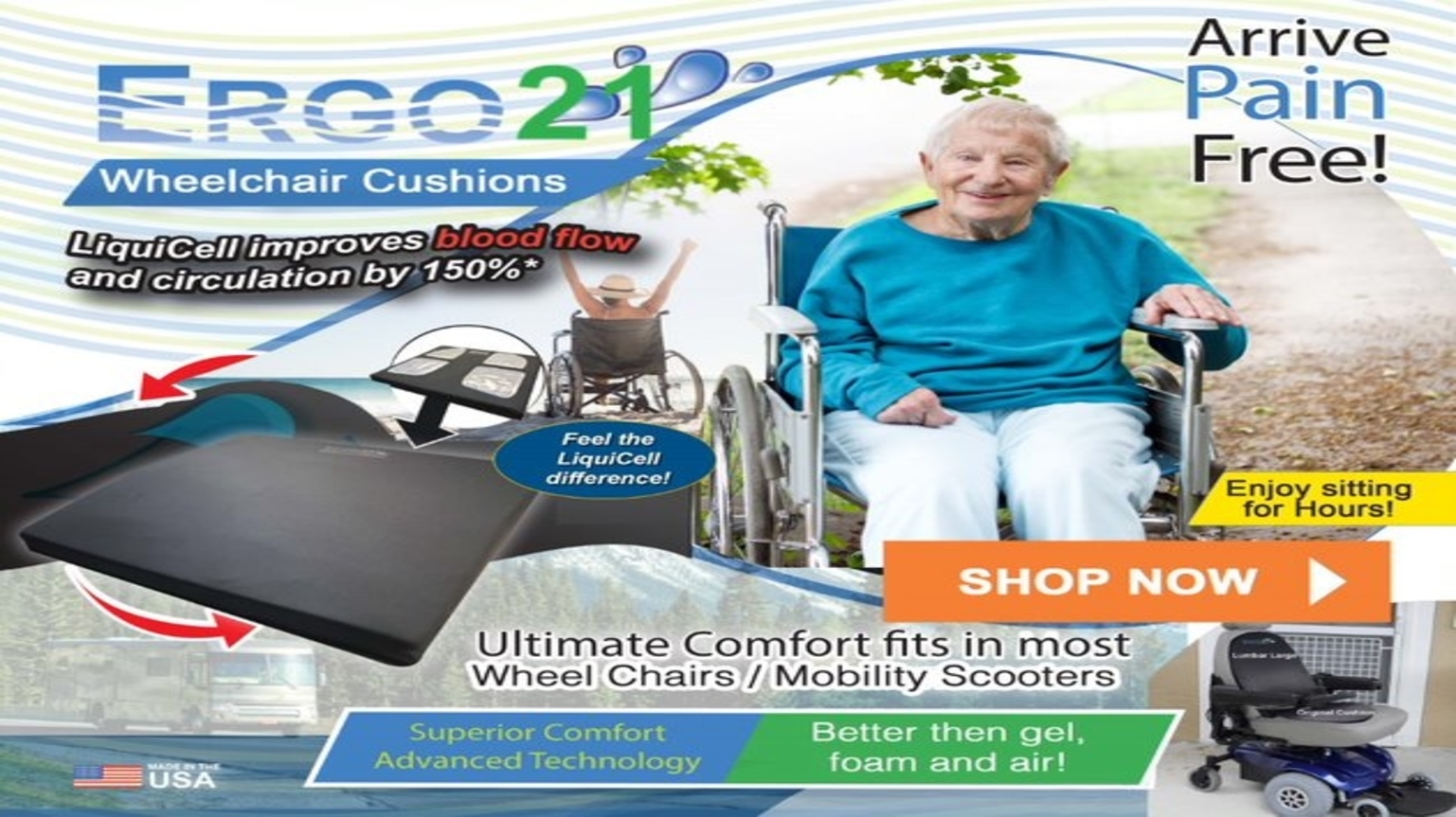 Comfortable Wheelchair Cushions