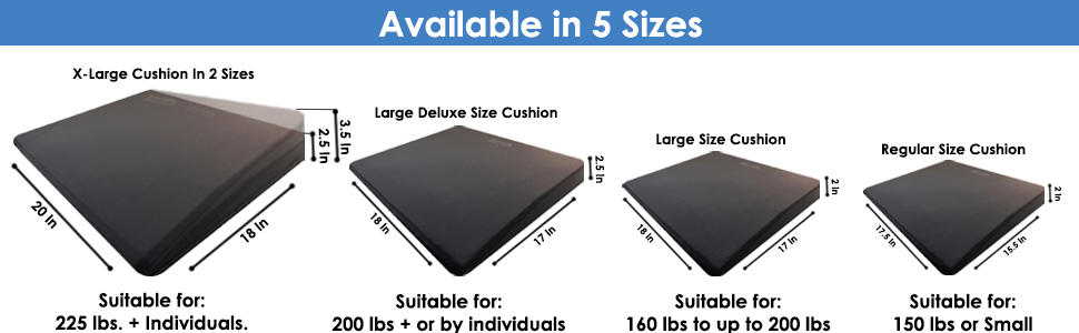 Seat Cushion Sizes