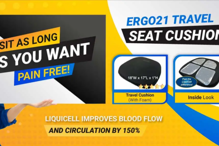 Why Ergo21 Original Seat Cushion for Travel on plane, train, concerts is  still the best seller for 5 years in a row! - Ergo21