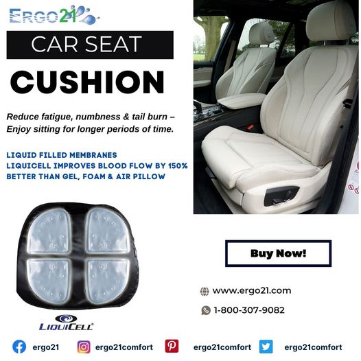 Travelon Gel Seat Cushion Honeycomb Lumbar Pillow Support Travel Car  Wheelchair 