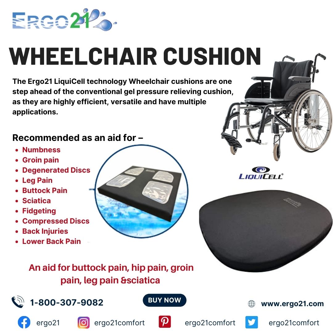 Drive Medical - General Use Extreme Comfort Wheelchair Back Cushion with Lumbar Support