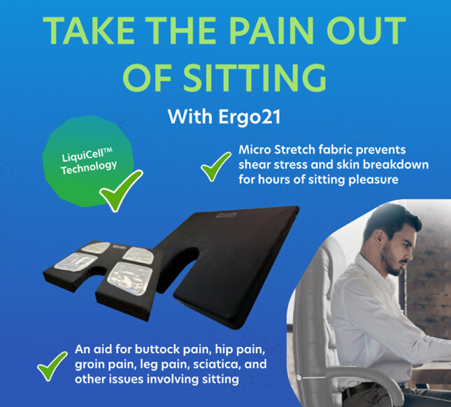 Highlights of our Ergo21 Coccyx Cushion