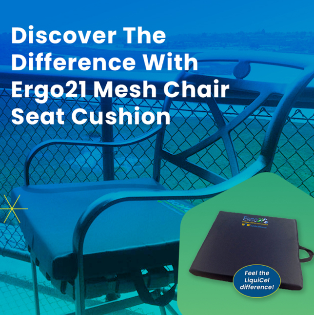 ERGO21 Mesh Chair Seat Cushion Can add comfort where needed!